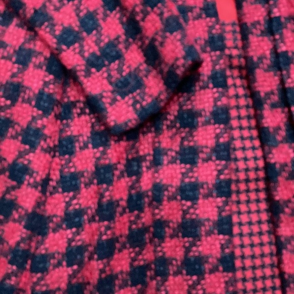 Pino for Candore, Size 10 Red/Black Jacquard Plaid 30% Wool 70% Rayon. Excellent - Picture 4 of 14